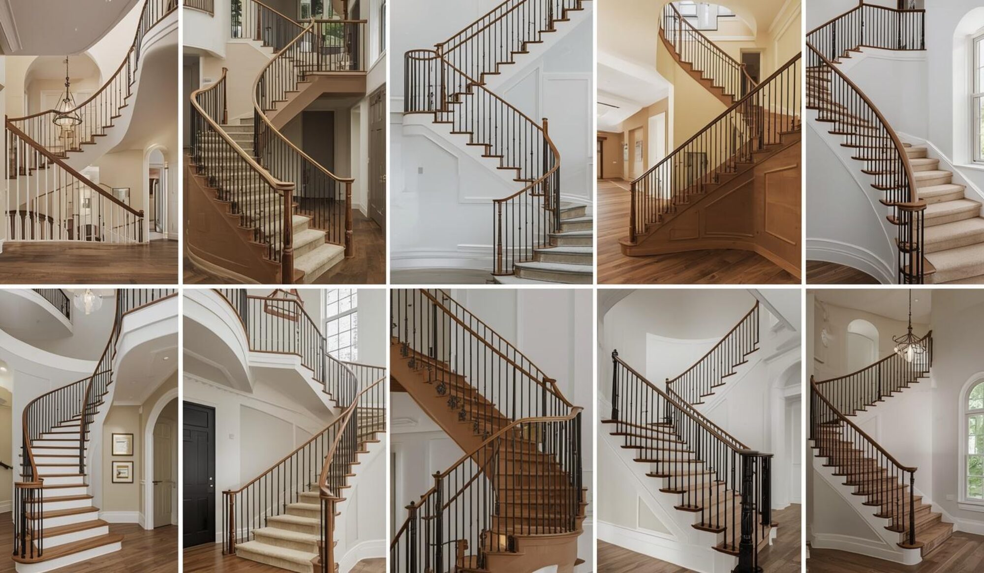 Wood Railing Staircases That Redefine a Home’s First Impression