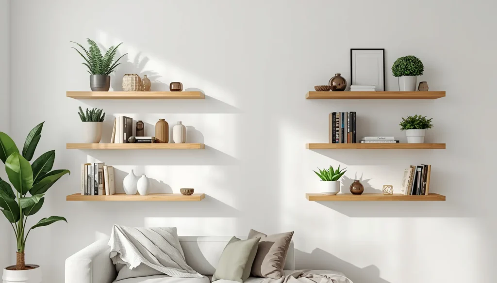  Utilize Vertical Real Estate with Floating Shelves