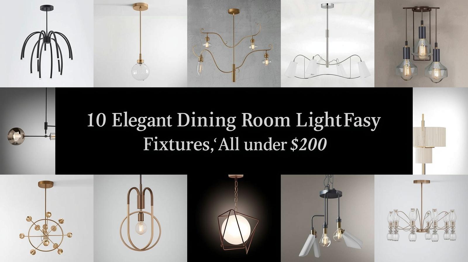 10 Best Dining Room Lighting Fixtures Under $200