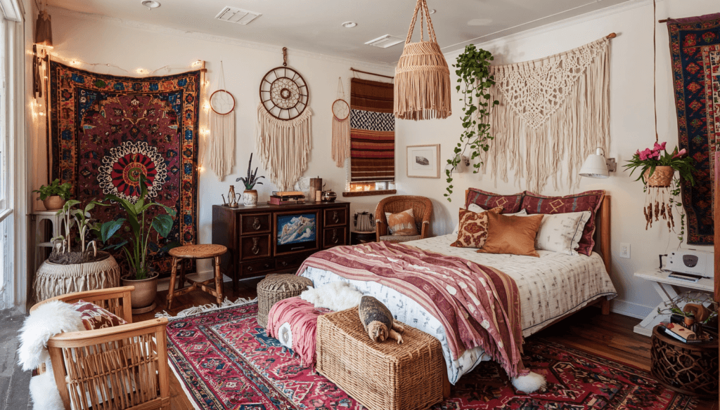 12 Eclectic Hippie Bedroom Ideas for a Free-Spirited Space