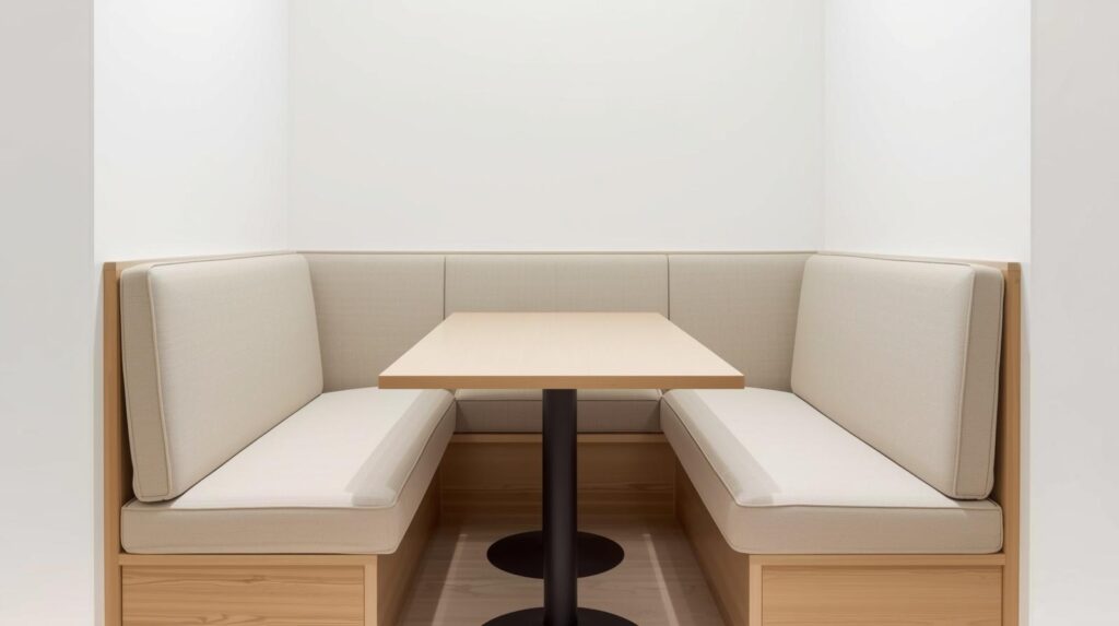 2. Bench Seating on the Long Side