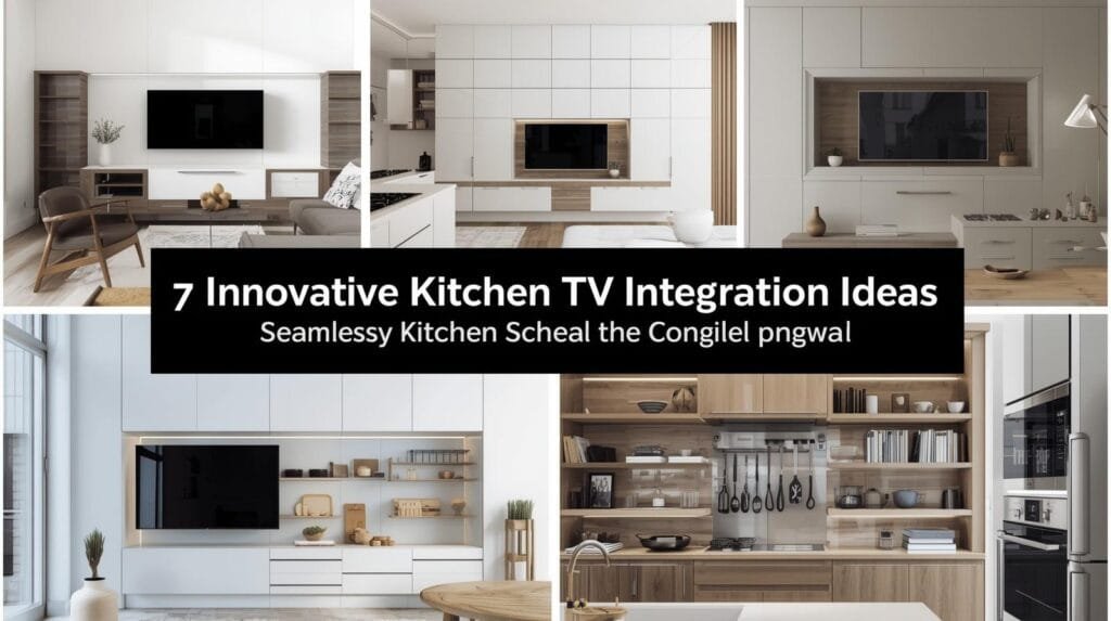 7 Kitchen TV Integration Ideas That Hide the Screen Completely