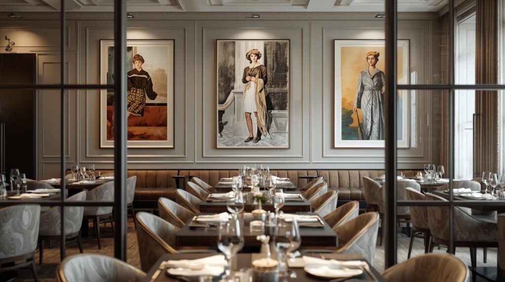 8. Framing Sightlines with Oversized Curated Artwork