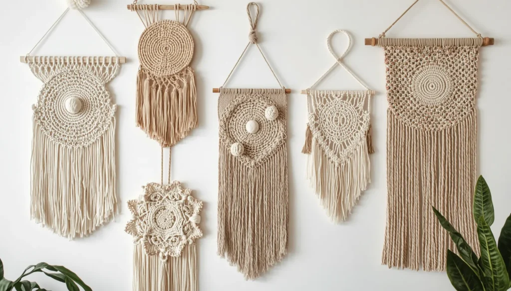 Add Macrame, Woven Art, and Handmade Wall Pieces