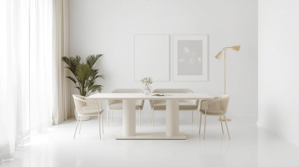 Clear the Floor of Everything but the Table and Seating