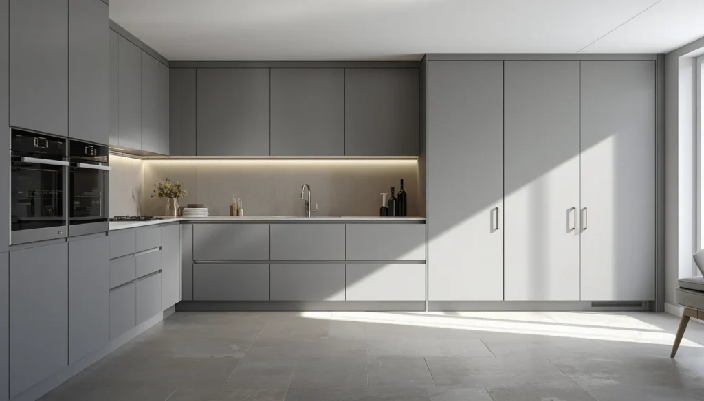 Floor-to-Ceiling Cabinetry for a Monolithic Aesthetic