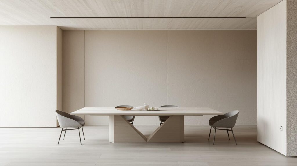 Harmonizing Clean Lines with Textured Materiality