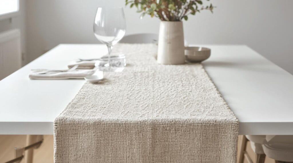 Heavy Textured Woven Cotton Table Runners