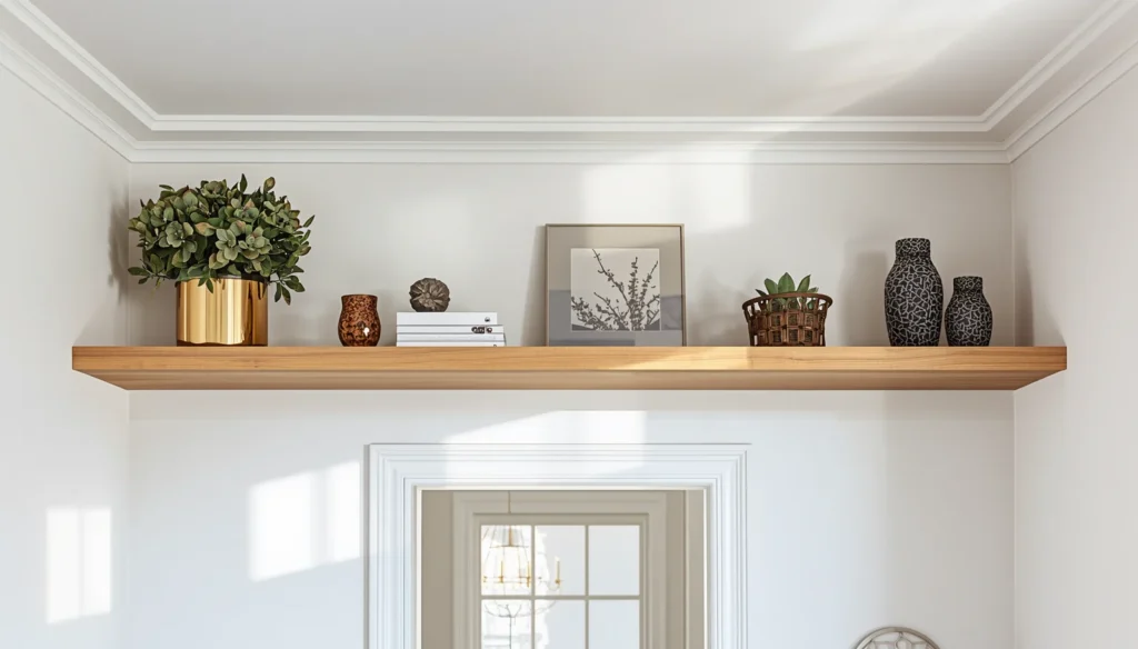 Install a High-Level Perimeter Shelf Above the Door