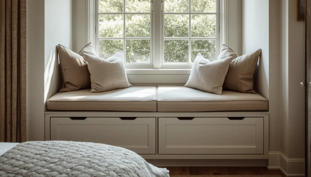 Integrate a Window Seat with Deep Drawers