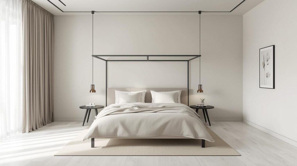 Loft Bed With a Minimal, Hotel-Like Layout