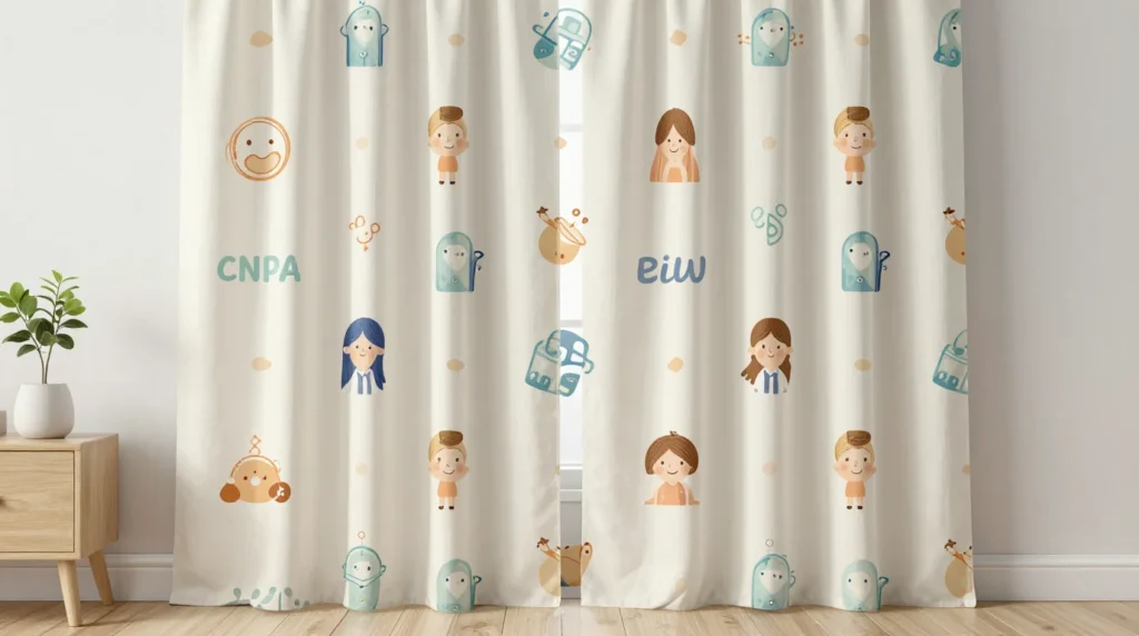 Pattern Play for Personality and Interest Curtain