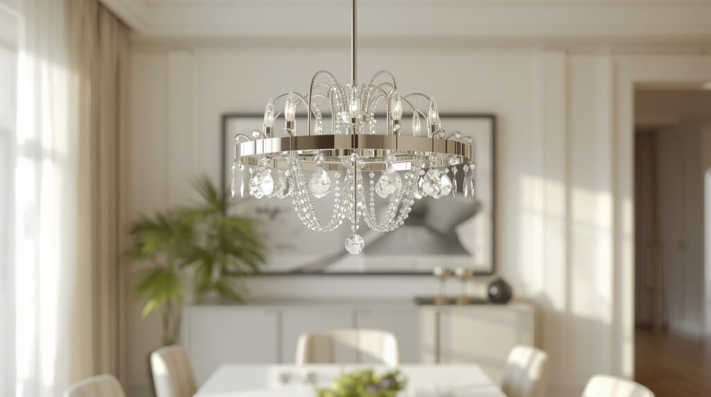 Plug-In Swag Chandelier