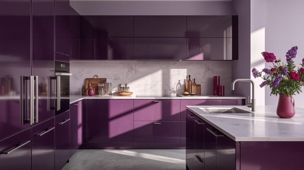 15 Purple Kitchen Ideas That Drench You in Drama