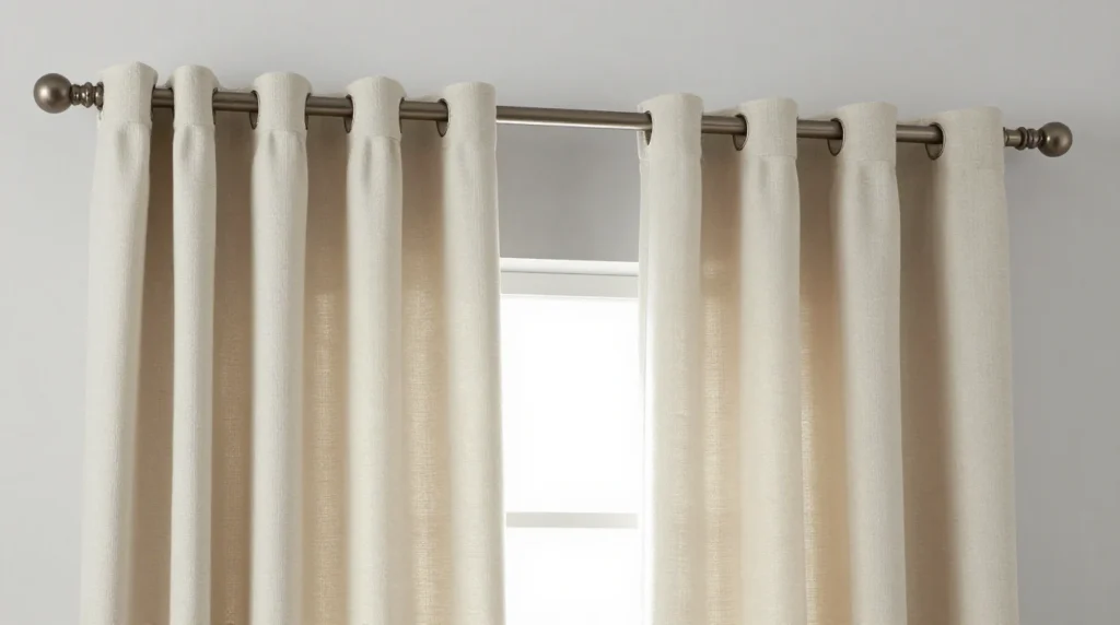 The Depth of Double Rod Layering Curtain