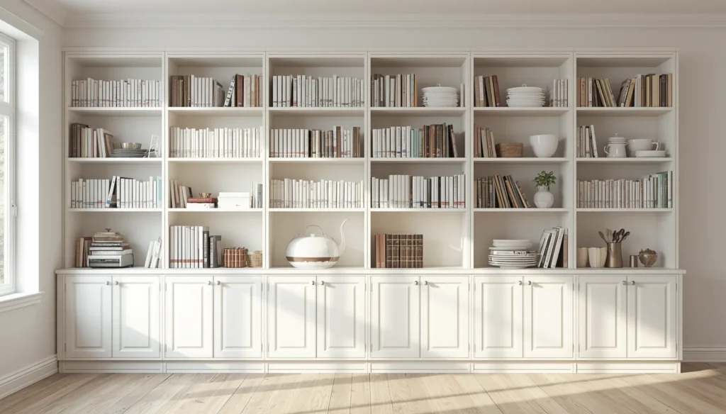 The Low Cabinet Shelf Turned Library Row