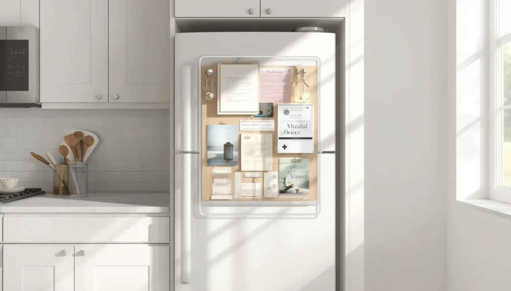 The Magnetic Side-of-Fridge Book Panel