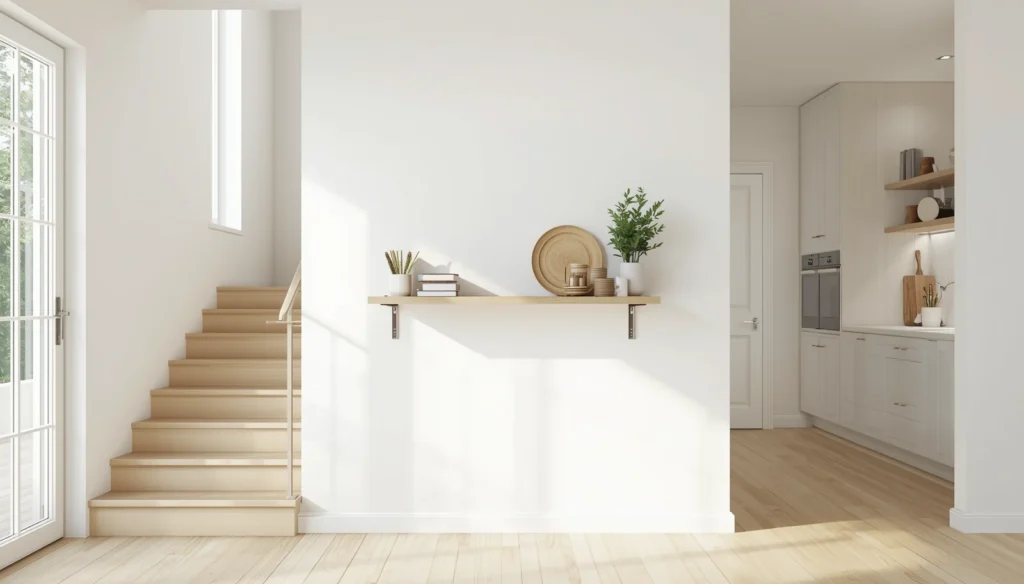 The Staircase Wall Shelf in Open-Plan Kitchens