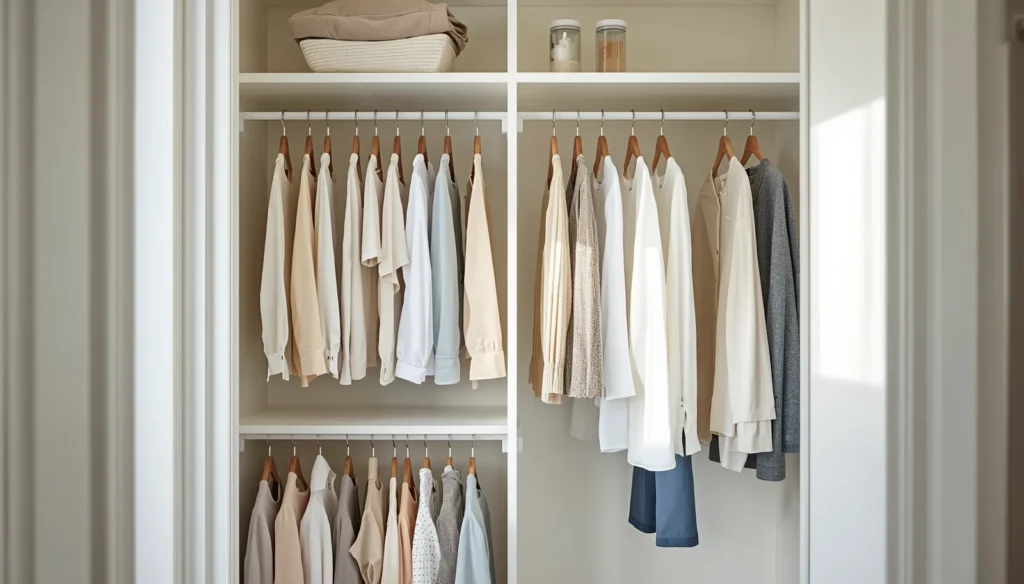 Use Double Hanging Rails to Capture Wasted Height
