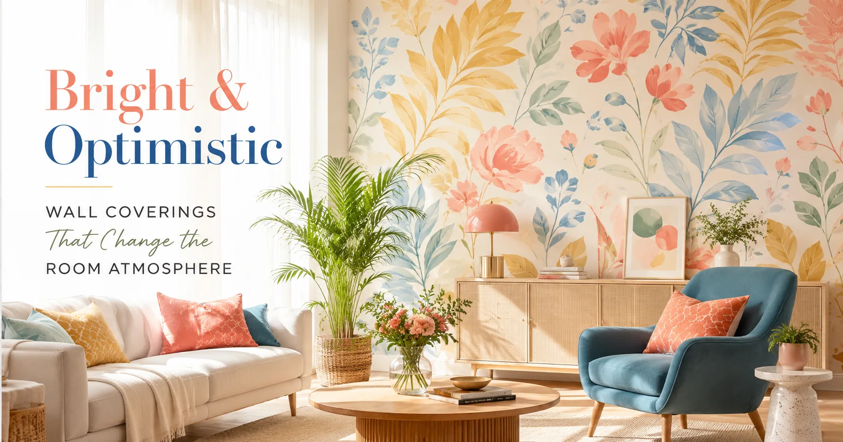 Bright and Optimistic Wall Coverings That Change the Room Atmosphere