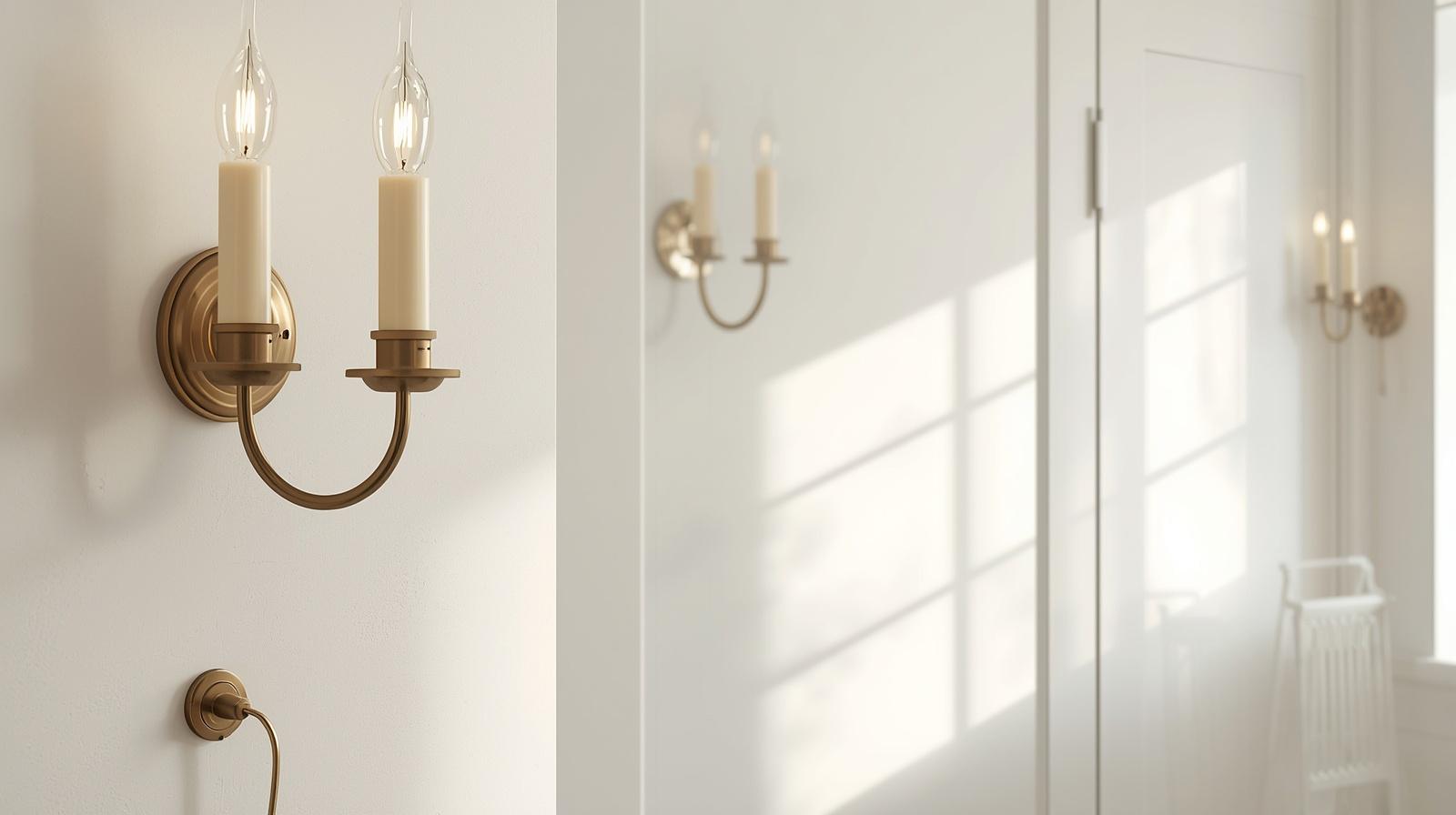 Candle Sconces Wired for Modern Safety