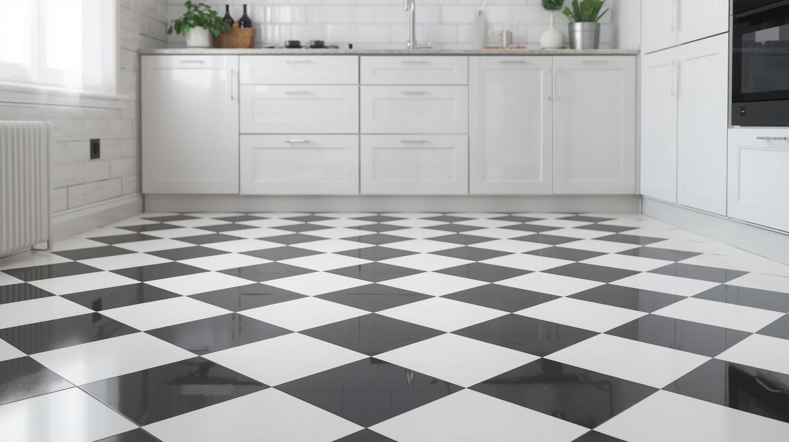 Checkered Floors in Black and White