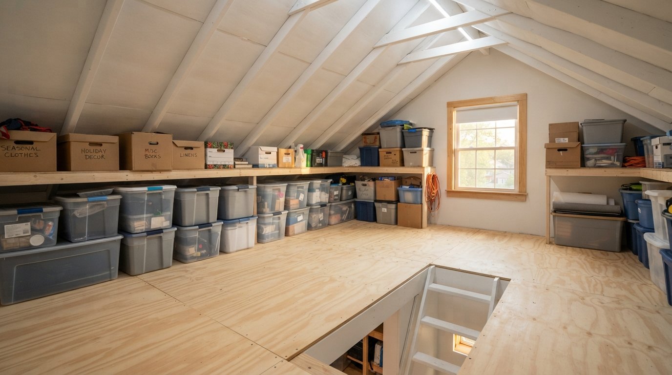 Transforming Raw Attic Space Into Safe, Usable Home Storage