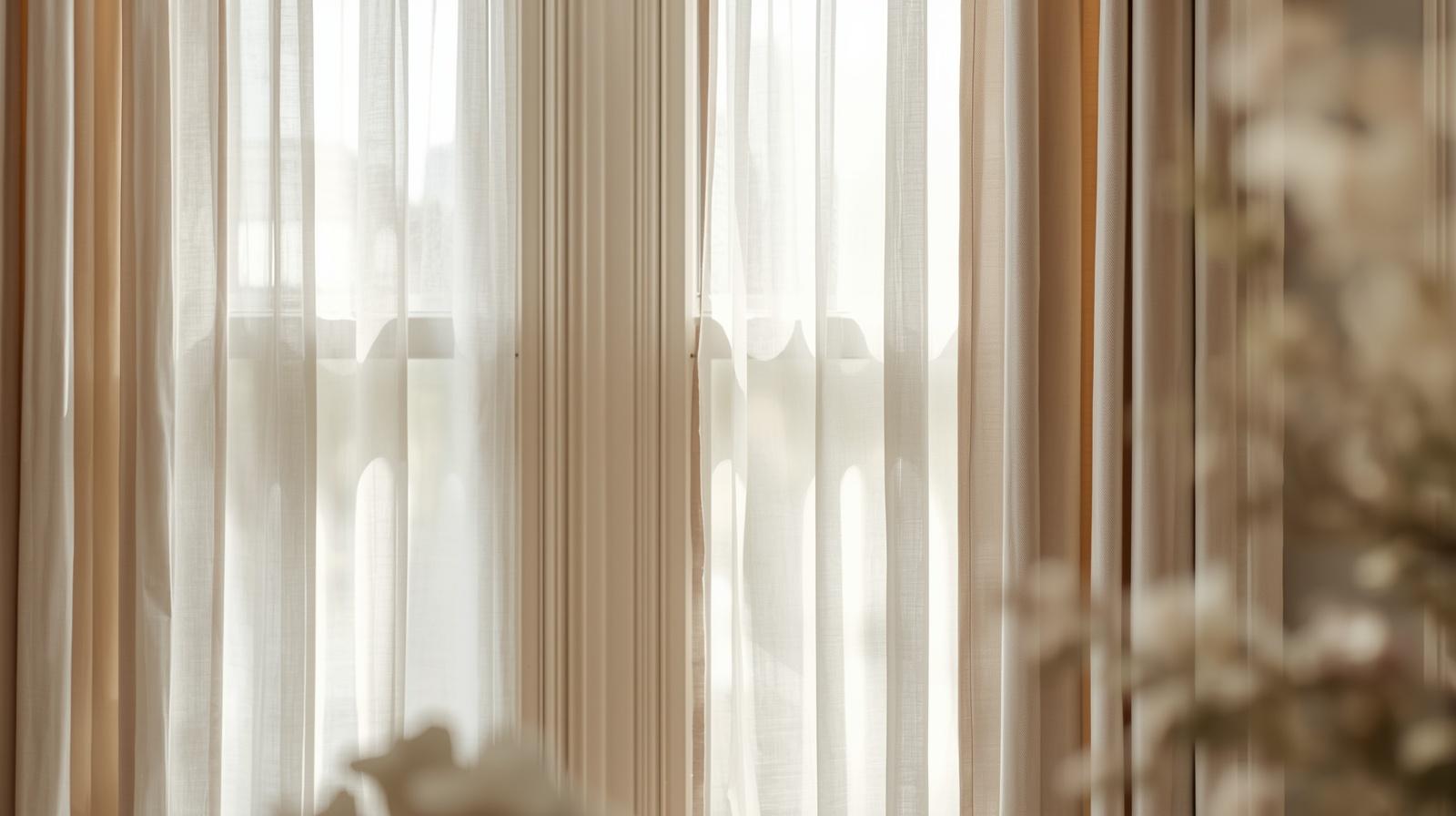 Heavy Velvet and Linen Window Treatments