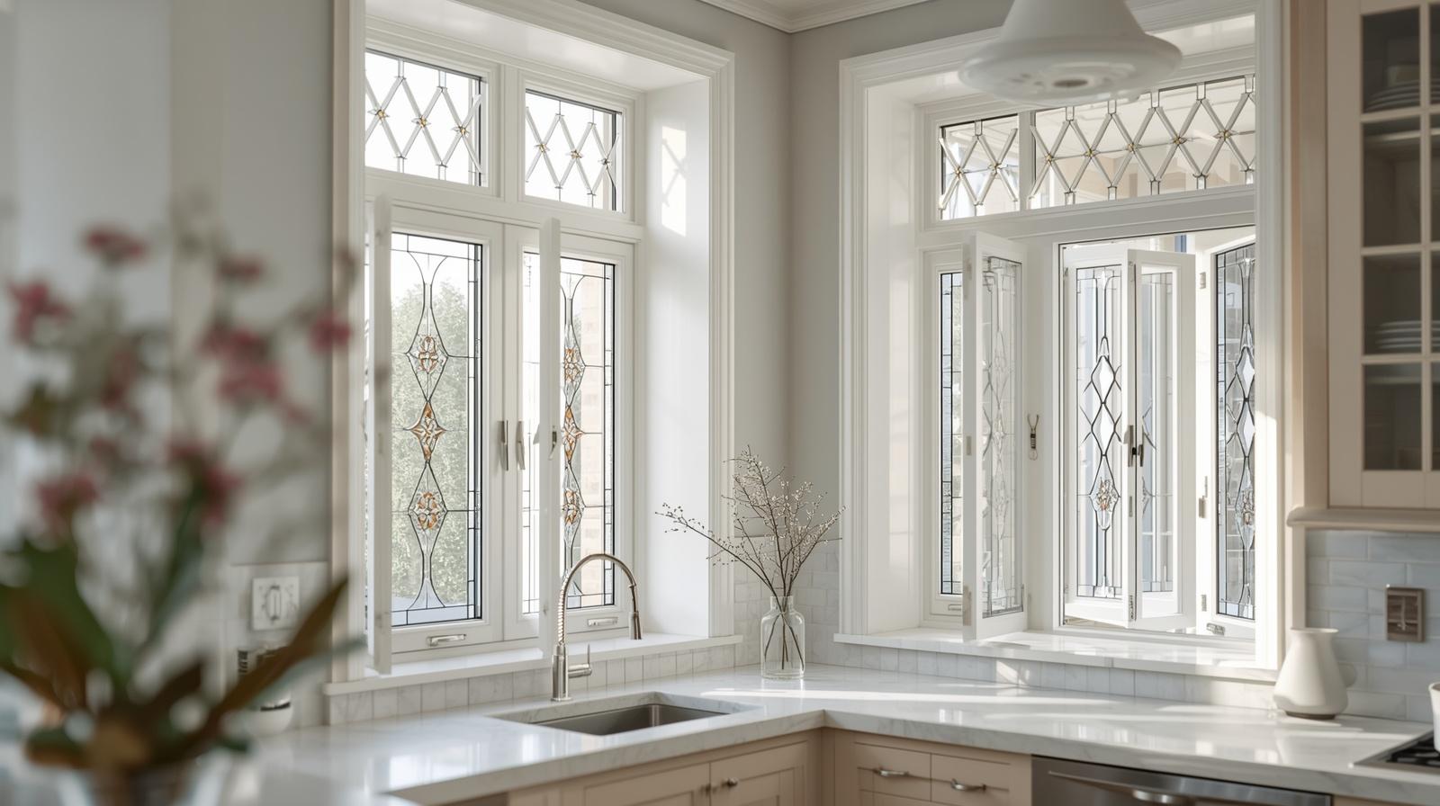 Leaded Glass and Diamond Panes