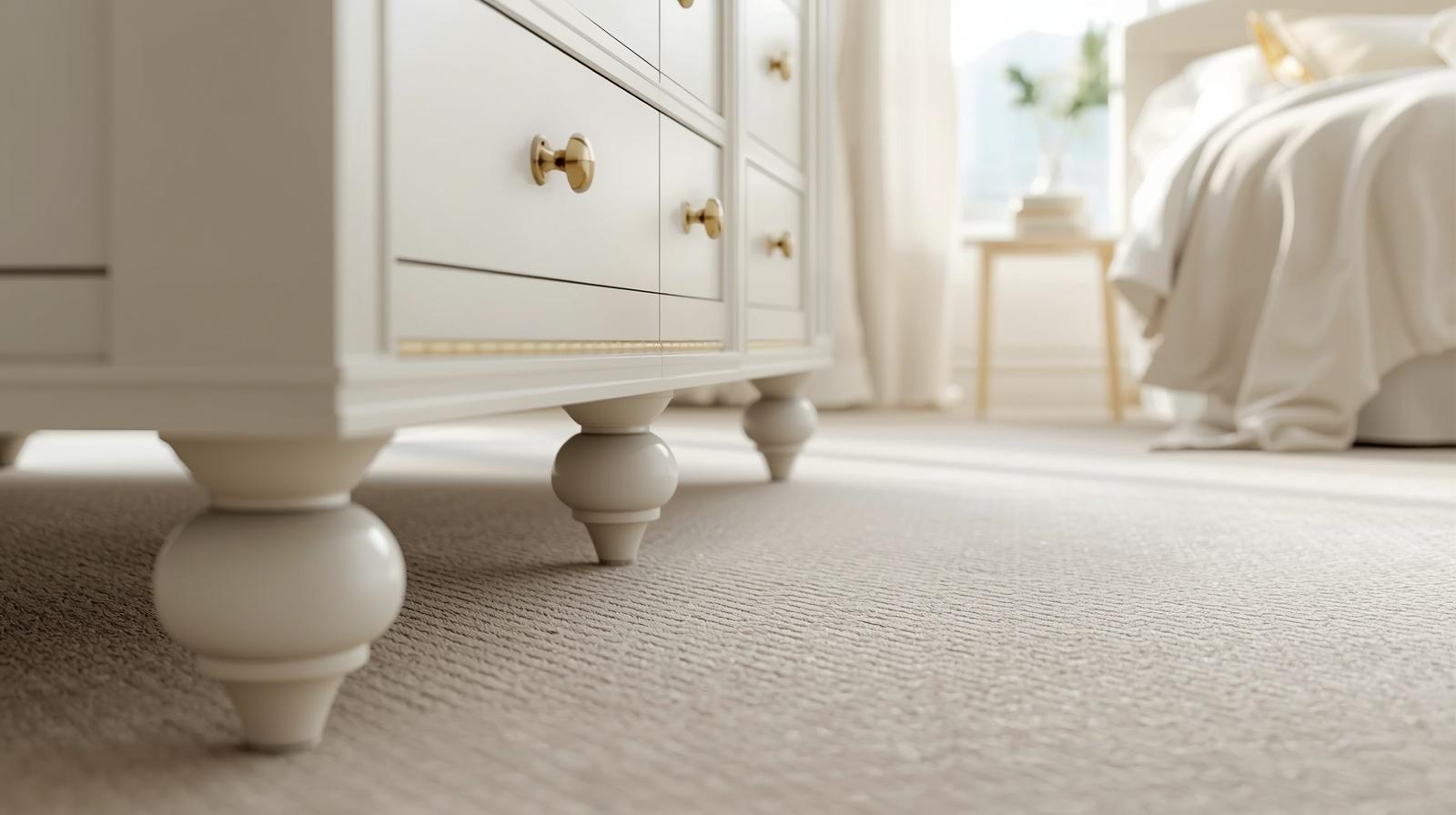 Swapping Plastic Casters for Statement Furniture Feet