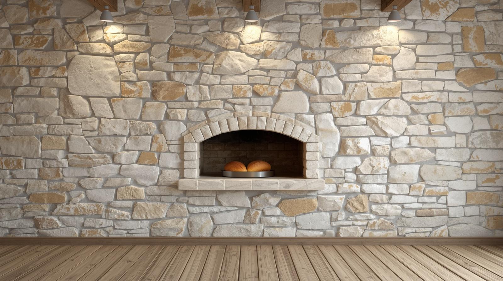 The Stone Farmhouse Wall with Bread Oven