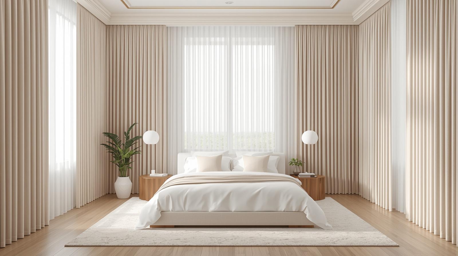 Using Floor-to-Ceiling Drapery to Create Vertical Scale