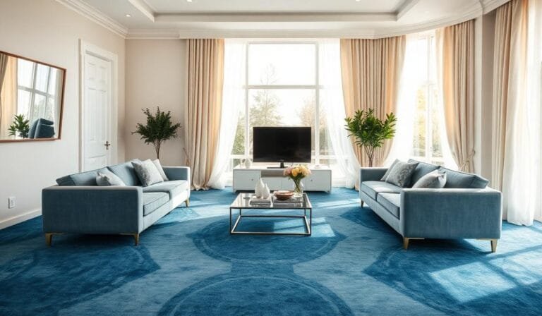What Color Curtains Go With Blue Carpet 9 Smart Pairings
