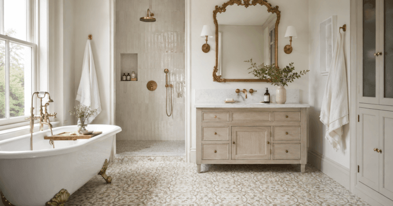 statement tiles bathroom