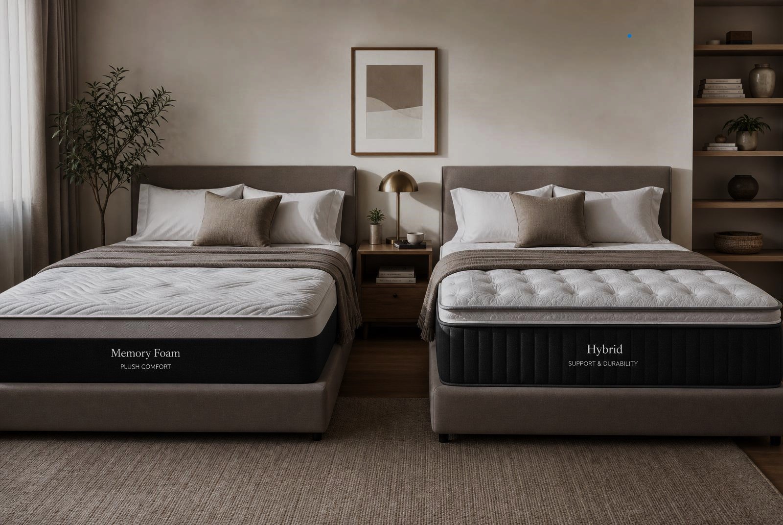 The Real Difference Between Memory Foam and Hybrid Beds (And Why It Matters More Than You Think)
